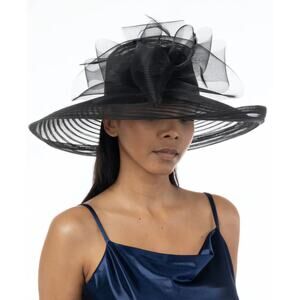 Bellissima Millinery Collection Women's Crinoline Romantic Profile Dressy Hat
